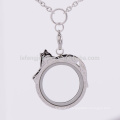 Trendy DIY design cute animal pendants , round silver magnetic engraved cartoon style design lockets